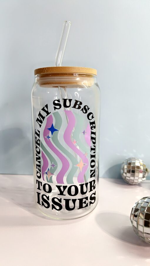 Cancel My Subscription to your issues Iced Coffee Glass Can