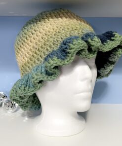 Handmade Ruffled Crochet Bucket Hat