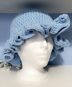 Handmade Sky blue Crochet Bucket Hat